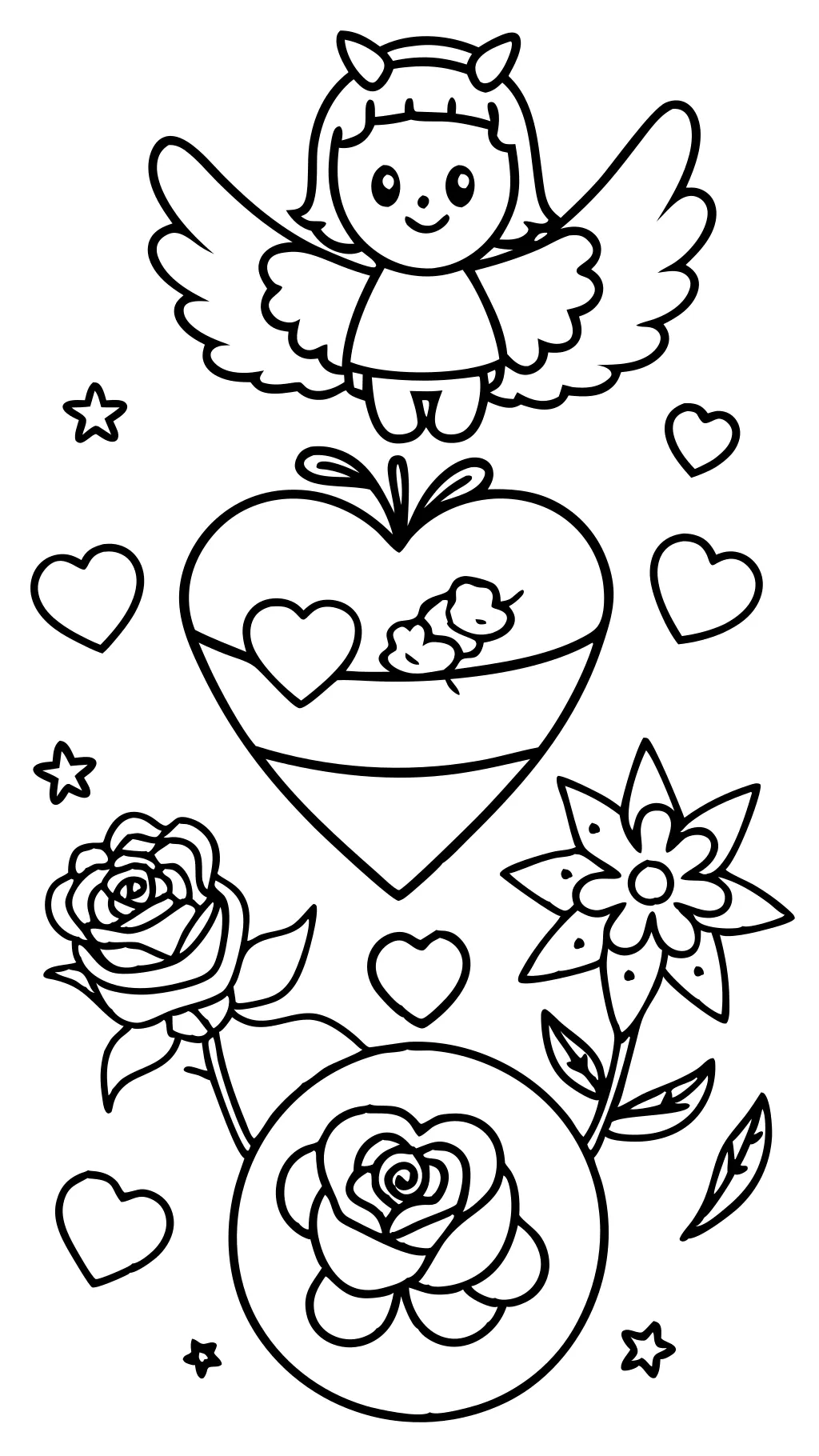 valentines coloring pages free